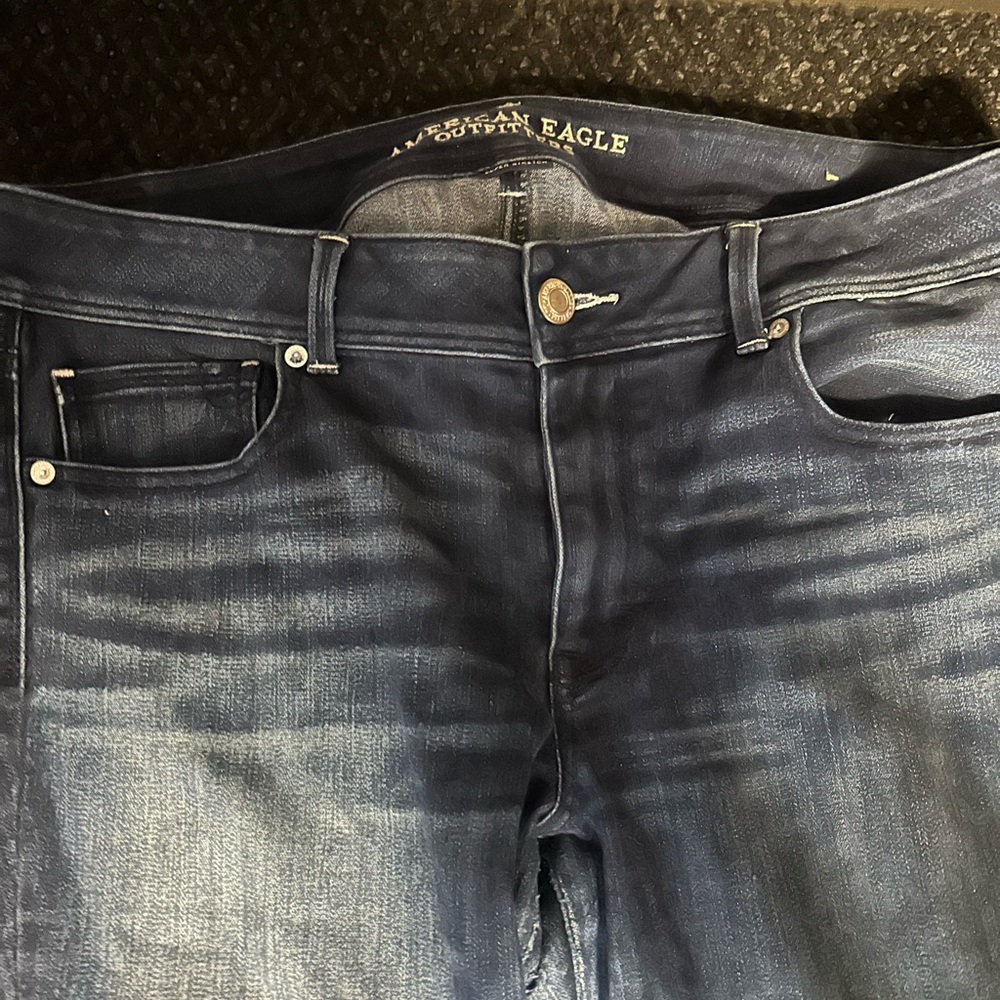Size 18 short American Eagle Jean. Blue in color.